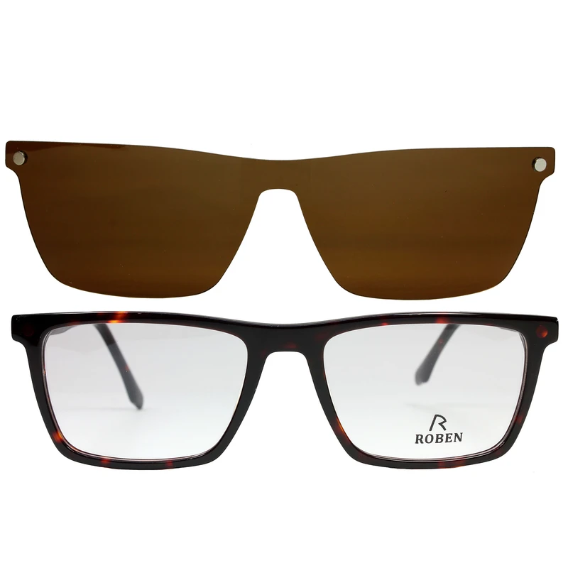 فریم عینک طبی روبن مدل 2303 به همراه کاور آفتابی 