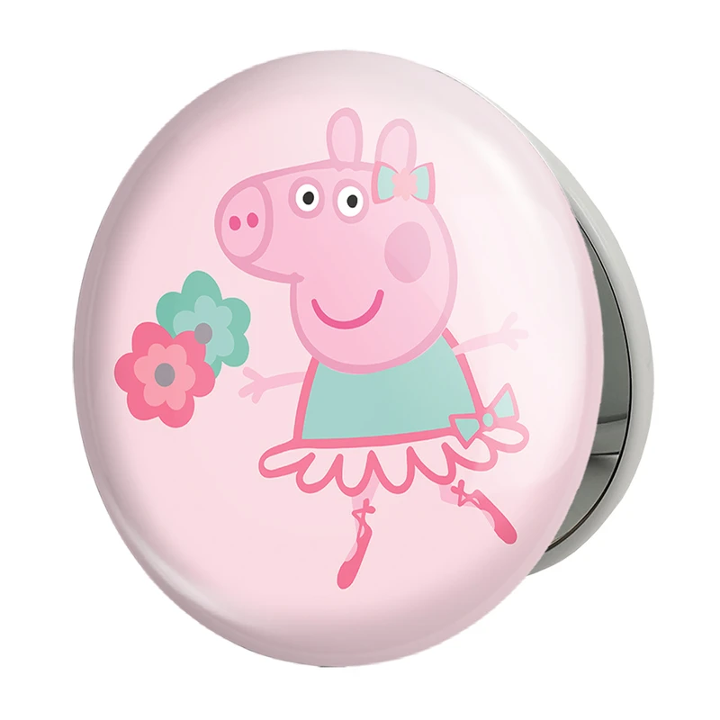آینه جیبی خندالو طرح پپا انیمه پپاپیک Peppa pig مدل تاشو کد 22066 