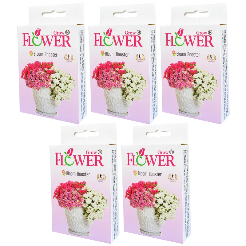 کود تقویت گلدهی فلاورگرو مدل P05 وزن 80 گرم بسته 5 عددی 