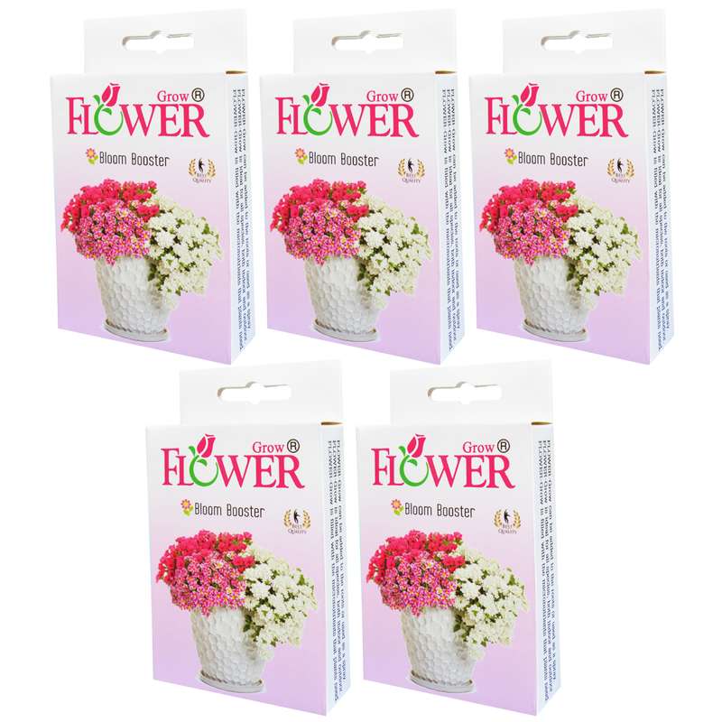 کود تقویت گلدهی فلاورگرو مدل P05 وزن 80 گرم بسته 5 عددی 