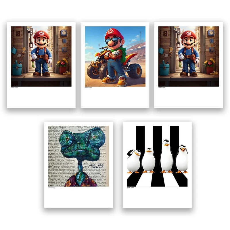 آویز تزیینی عرش مدل فانتزی انیمیشن کد Asa683 مجموعه پنج عددی