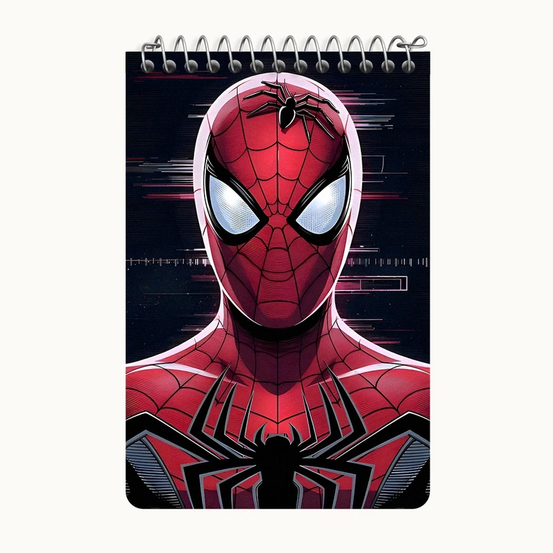 دفتر یادداشت 50 برگ خندالو طرح مرد عنکبوتی کد F9133