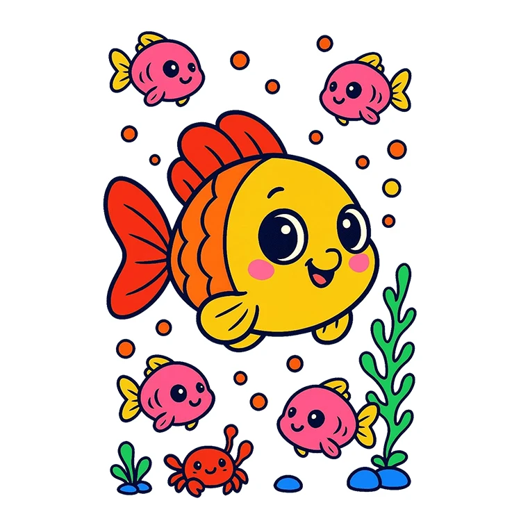 استیکر پارچه و لباس پاد آفرین مدل کارتونی کیوت فانتزی بامزه کد S3591