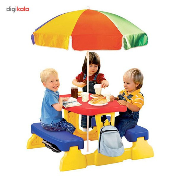 میز و نیمکت گرون آپ مدل Summertime Patio Set میز و نیمکت گرون آپ مدل Summertime Patio Set