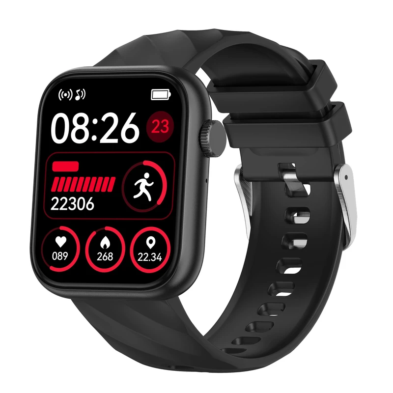 ساعت هوشمند 1.83 اینچی لیمیکس مدل D08J بند سیلیکونی