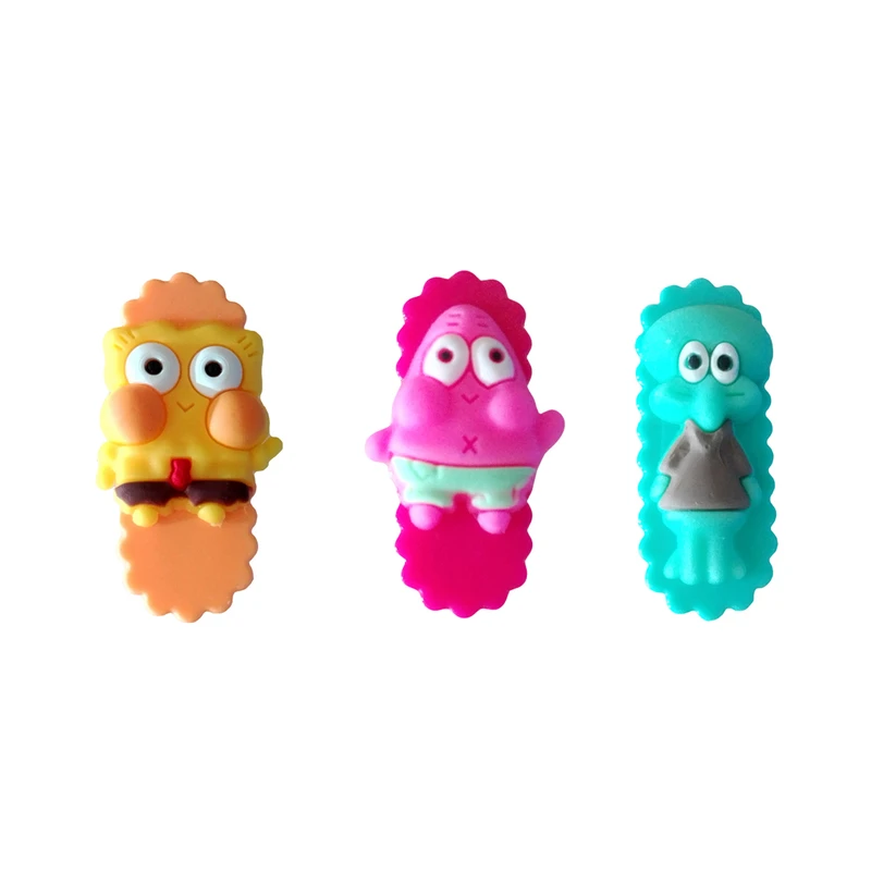 گیره مو دخترانه مدل پاتریک و باب اسفنجی و اختاپوس مجموعه سه عددی 