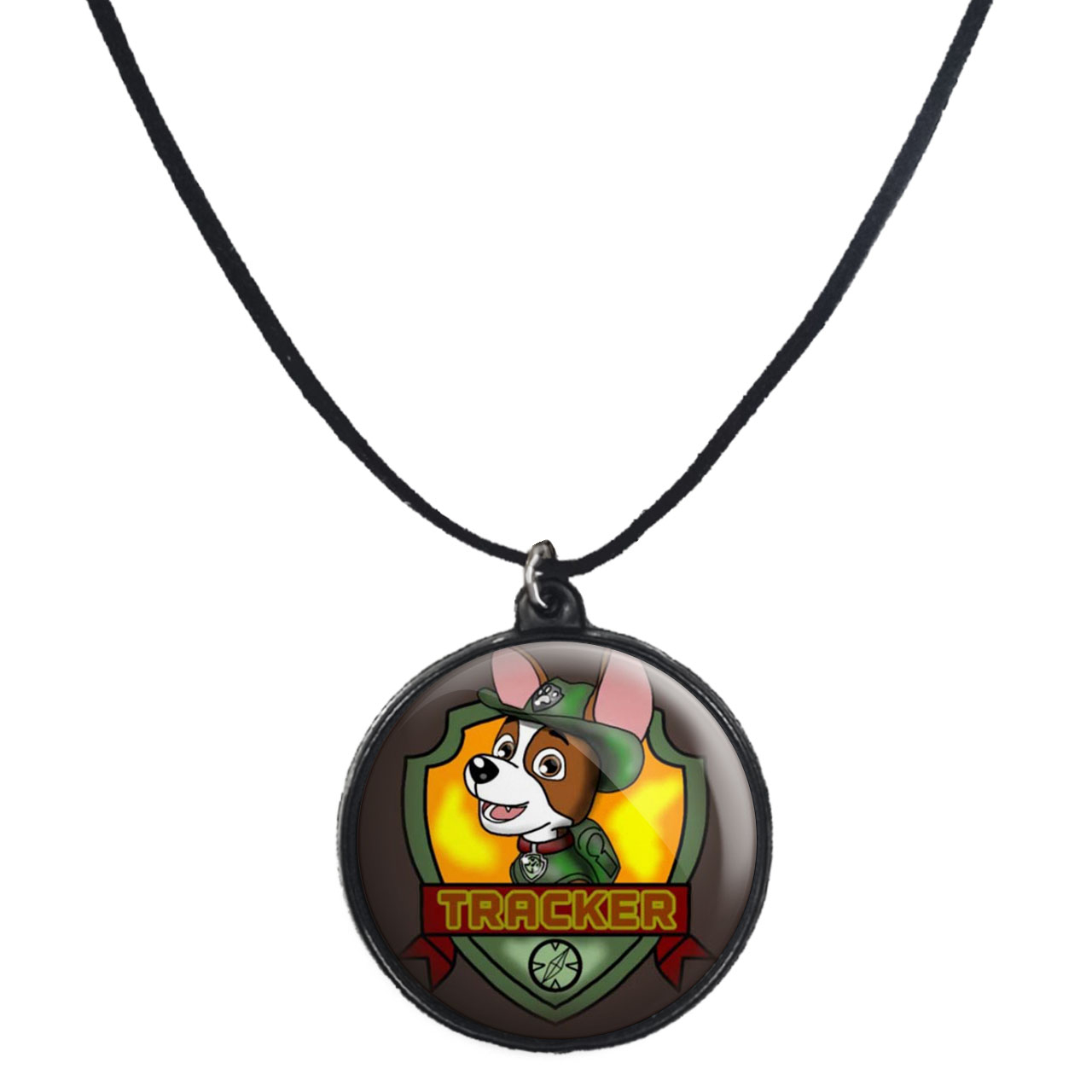 گردنبند پرمانه طرح سگ های نگهبان کد pmb.470 مدل دو طرفه