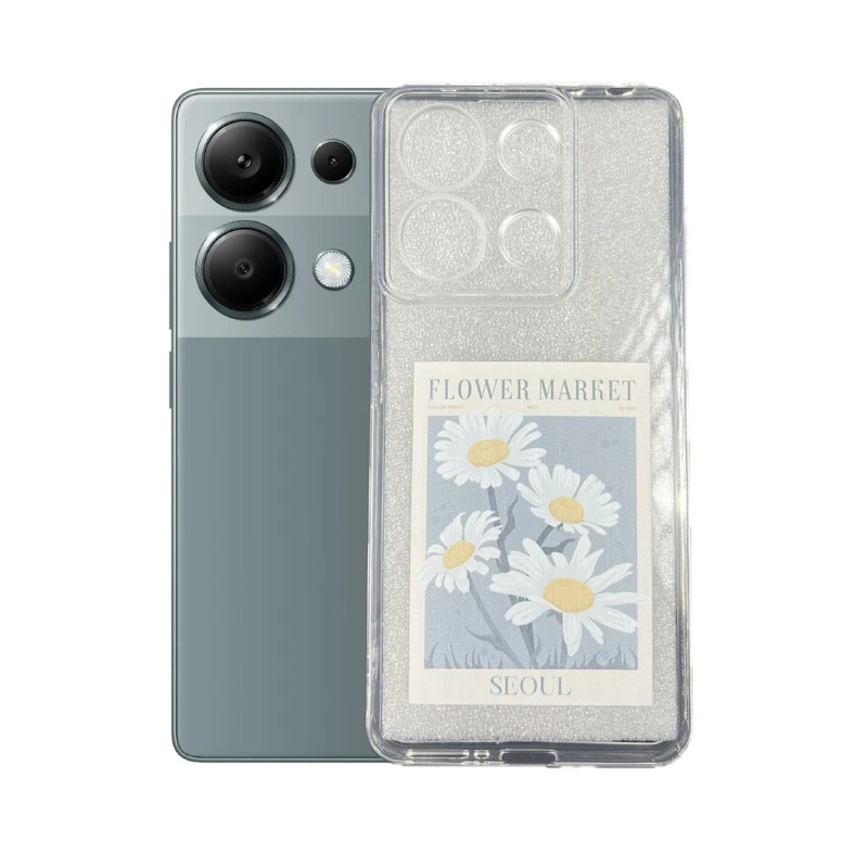 کاور طرح گل بابونه مناسب برای گوشی موبایل شیائومی Redmi Note 13 Pro 4g