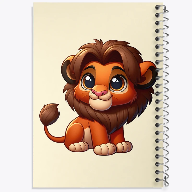 دفتر نقاشی 50 برگ خندالو طرح شیر کد F7490