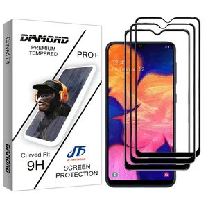 JF Diamond glass Screen Protector For Samsung Galaxy A20 Pack Of 3