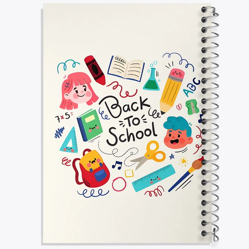 دفتر نقاشی 50 برگ خندالو طرح بازگشت به مدرسه کد F6126