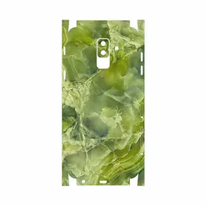 MAHOOT Green Crystal Marble-FullSkin Cover Sticker for Samsung Galaxy A6 Plus 2018