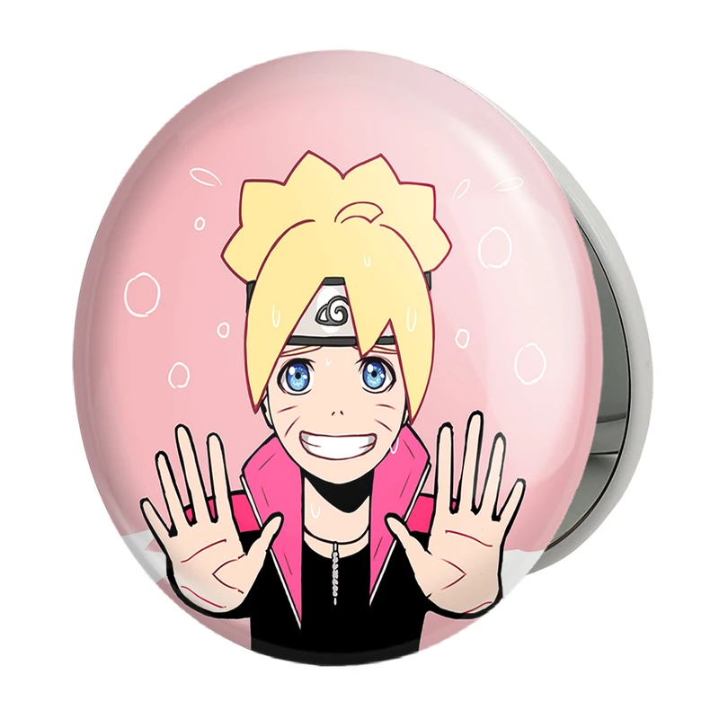 آینه جیبی خندالو طرح بوروتو اوزوماکی انیمه بوروتو Boruto مدل تاشو کد 15725