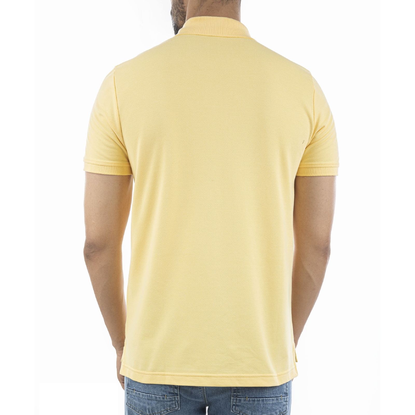 پولوشرت آستین کوتاه مردانه جوتی جینز مدل بیسیک کد 1551521 رنگ زرد روشن -  - 2