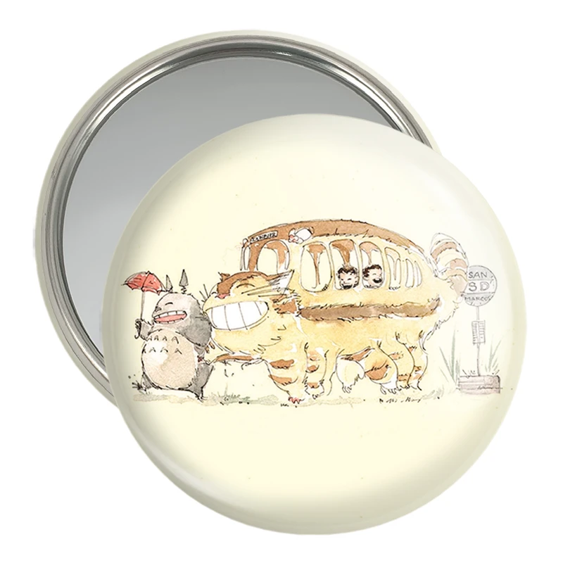 آینه جیبی خندالو مدل انیمه همسایه من توتورو My Neighbor Totoro کد 30252