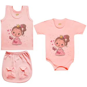 ست 3 تکه لباس نوزادی کارانس مدل PRSZS-3142