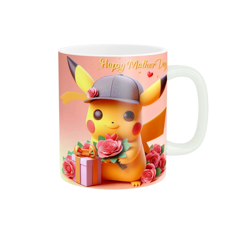 ماگ پاد آفرین طرح پیکاچو مدل هدیه روز مادر کد 256