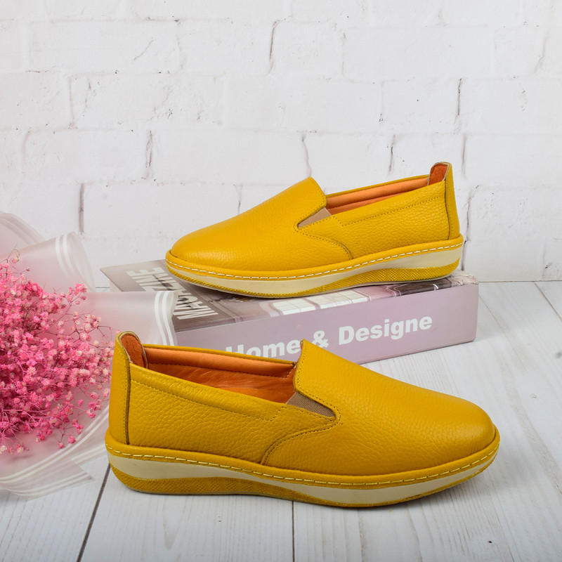 کفش روزمره زنانه مدل چرم طبیعی 4139