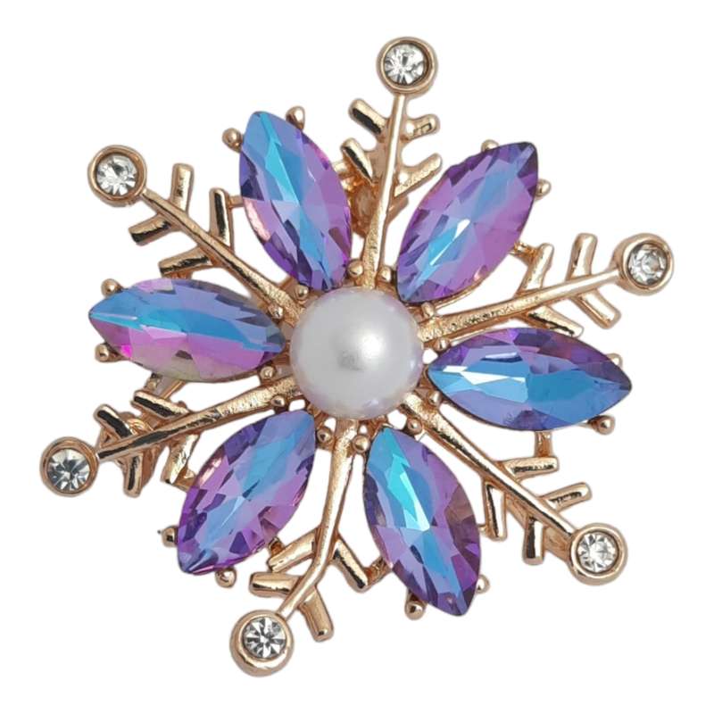 گل سینه زنانه مدل دانه برف گل سینه زنانه مدل دانه برف