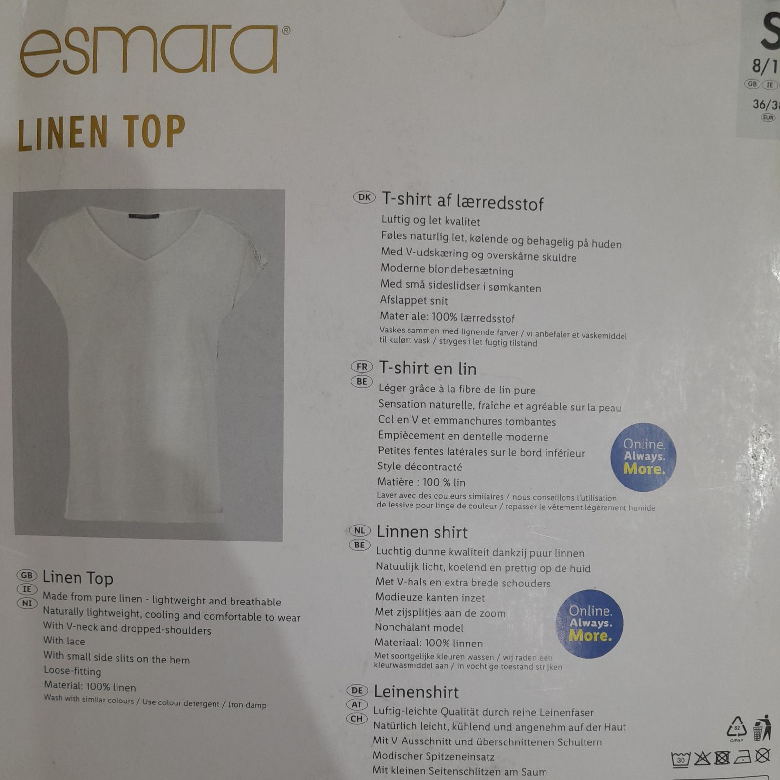 تی شرت آستین کوتاه زنانه اسمارا مدل Aros467 - - 2