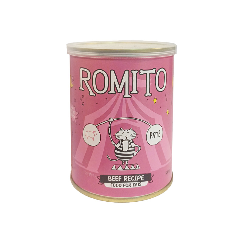 کنسرو غذای گربه رومیتو مدل گوشت گوساله وزن 380 گرم