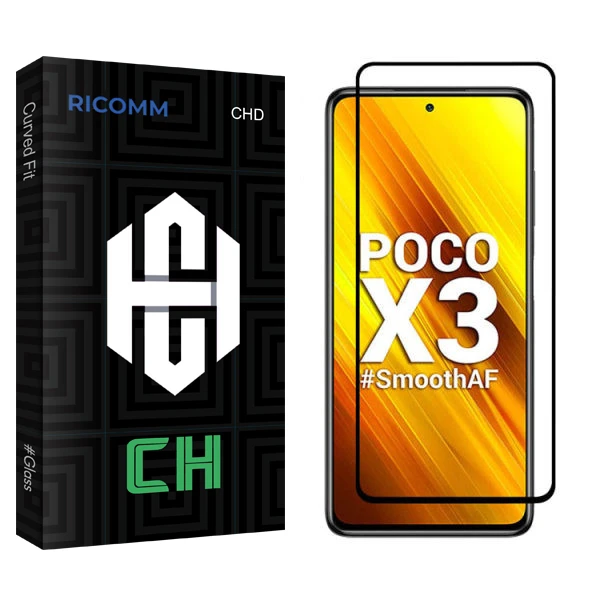 محافظ صفحه نمایش سرامیکی ریکام مدل CH glass مناسب برای گوشی موبایل شیائومی Poco X3