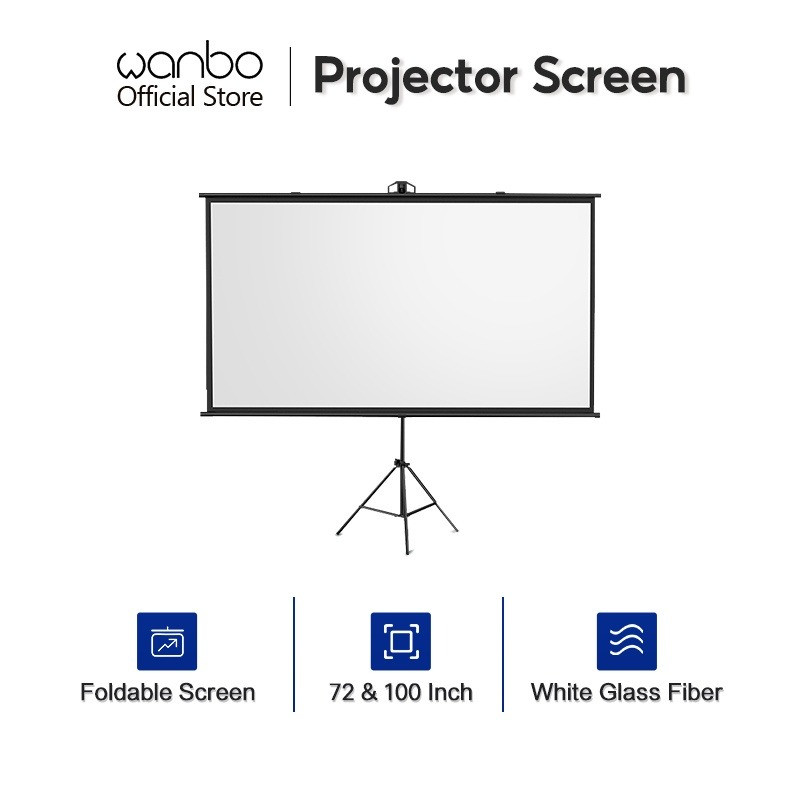 پرده نمایش ایستاده ونبوه مدل folding projector screen