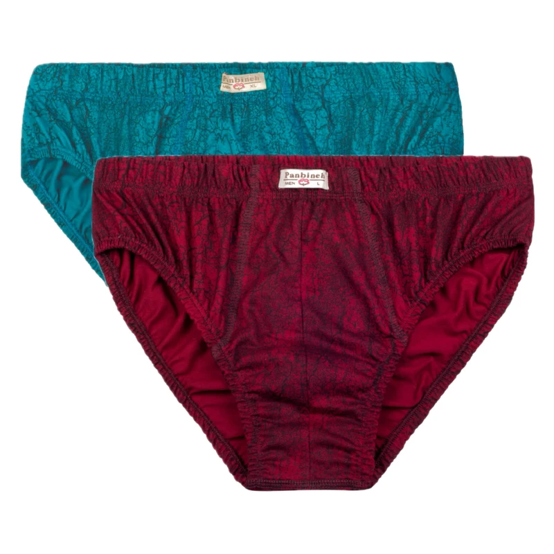 شورت اسلیپ مردانه پنبینه مدل نخ پنبه خالص بسته 2 عددی