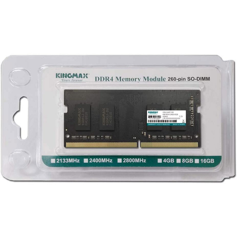 رم لپ تاپ DDR4 تک کاناله 2666 مگاهرتز CL19 کینگ مکس ظرفیت 8 گیگابایت