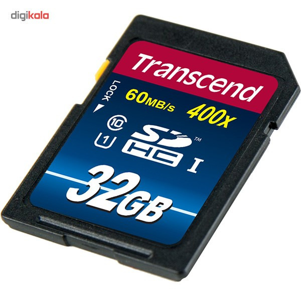 کارت حافظه‌ SDHC ترنسند مدل Premium کلاس 10 استاندارد UHS-I U1 سرعت 60MBps 400X ظرفیت 32 گیگابایت