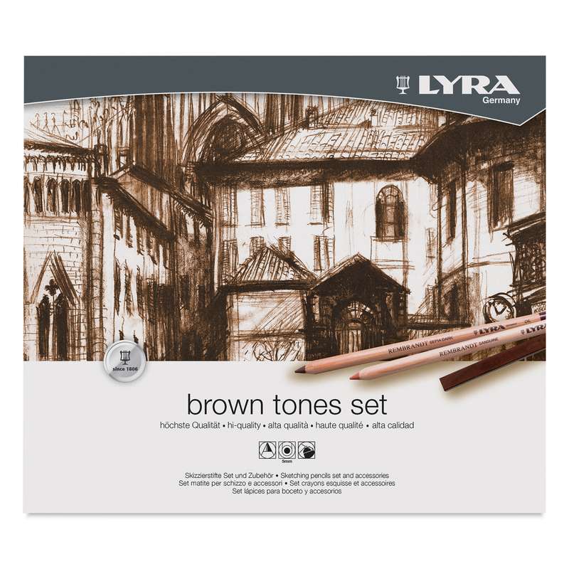 ست پاستل گچی لیرا مدل Brown Tones کد 90889 مجموعه 25 عددی