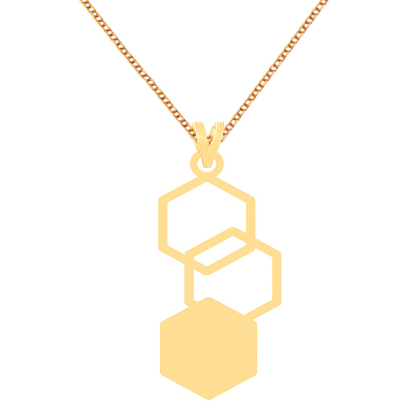 گردنبند طلا 18 عیار زنانه کرابو طرح کندو مدل Kr71777