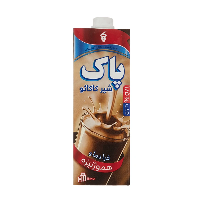 شیر کاکائو پاک - 1 لیتر