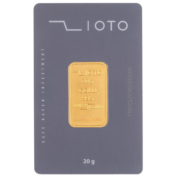 شمش طلا 24 عیار زیوتو مدل GAu-p20