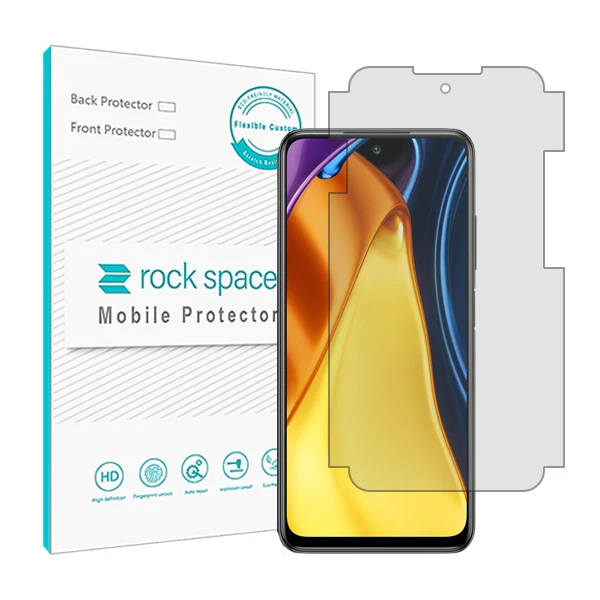 محافظ صفحه نمایش شفاف راک اسپیس مدل HyGEL مناسب برای گوشی موبایل شیائومی Poco M3 Pro 5G