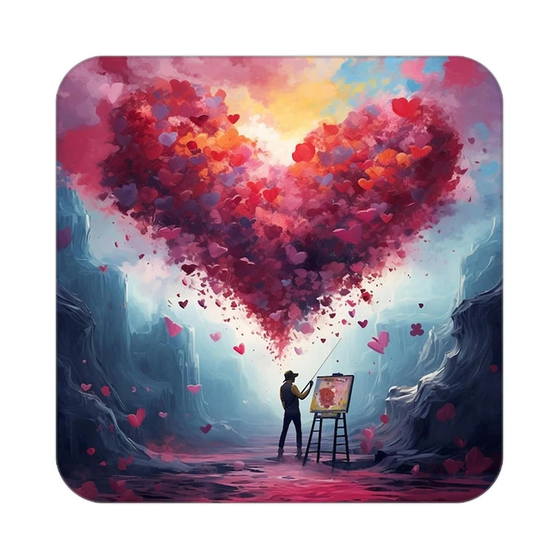 زیر لیوانی کاکتی مدل عاشقانه کد mp11175