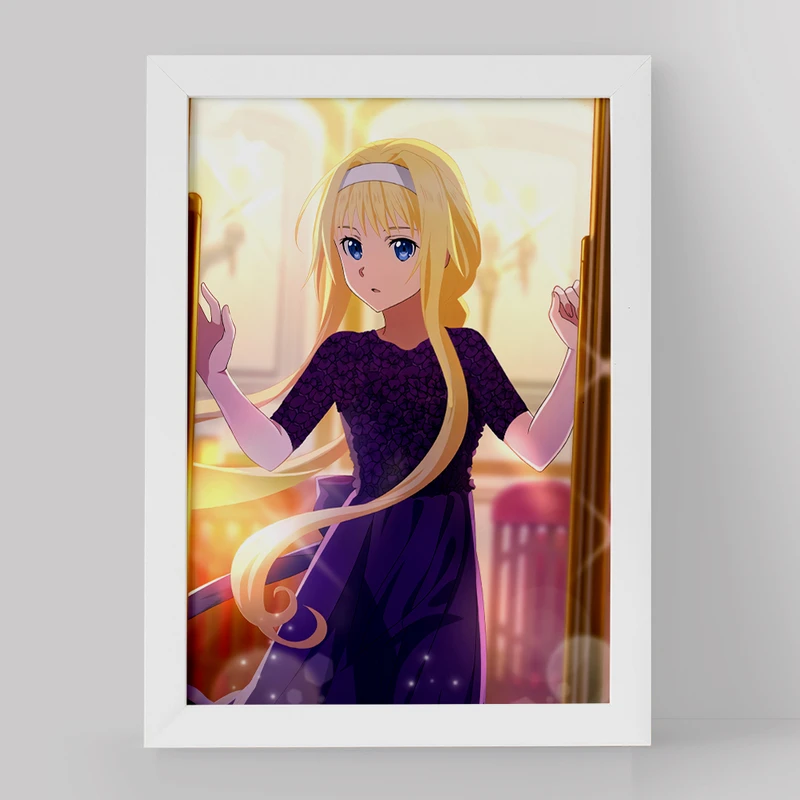 تابلو خندالو مدل آلیس انیمه دختر کد 12137