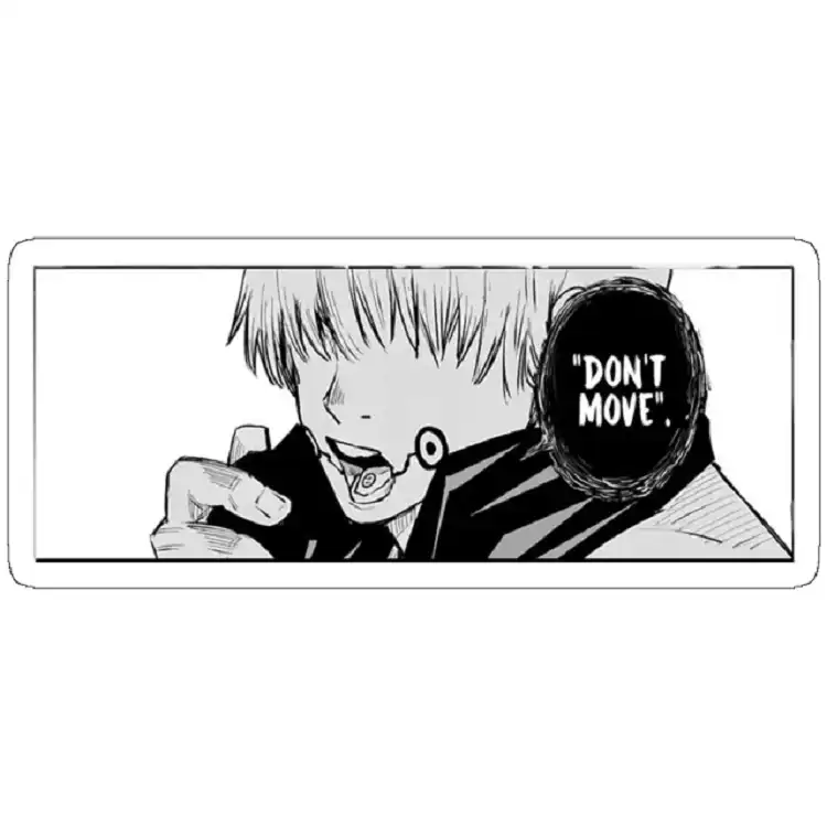 استیکر مدل inumaki toge don't move manga panel