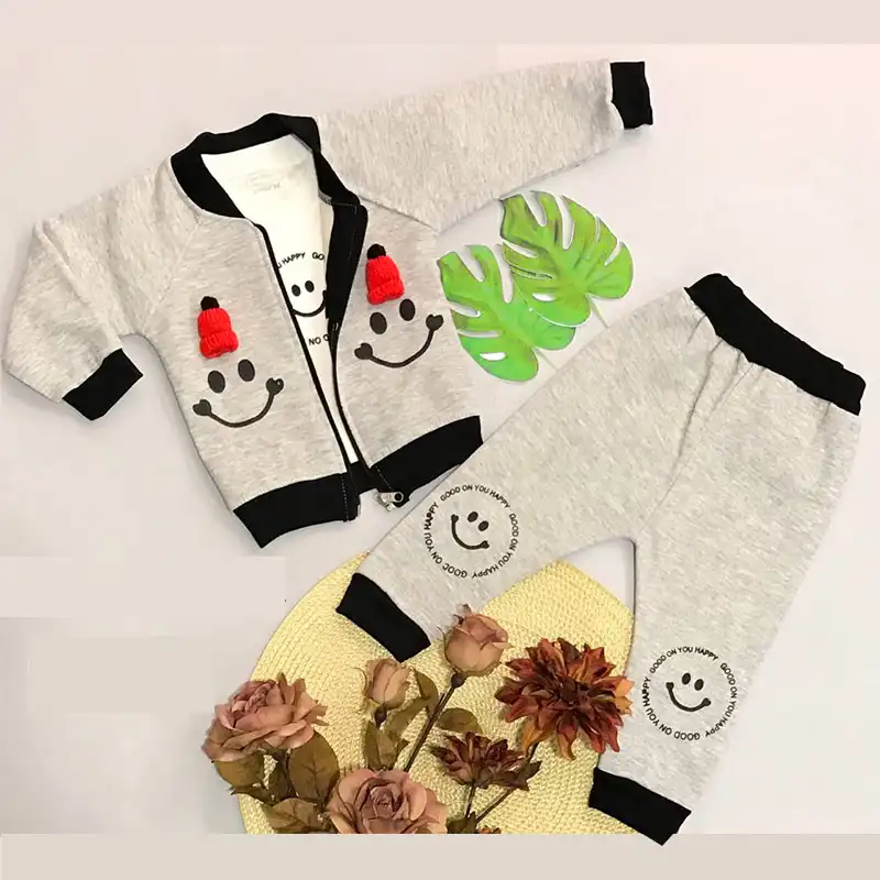 ست 3 تکه لباس نوزادی مدل Smile