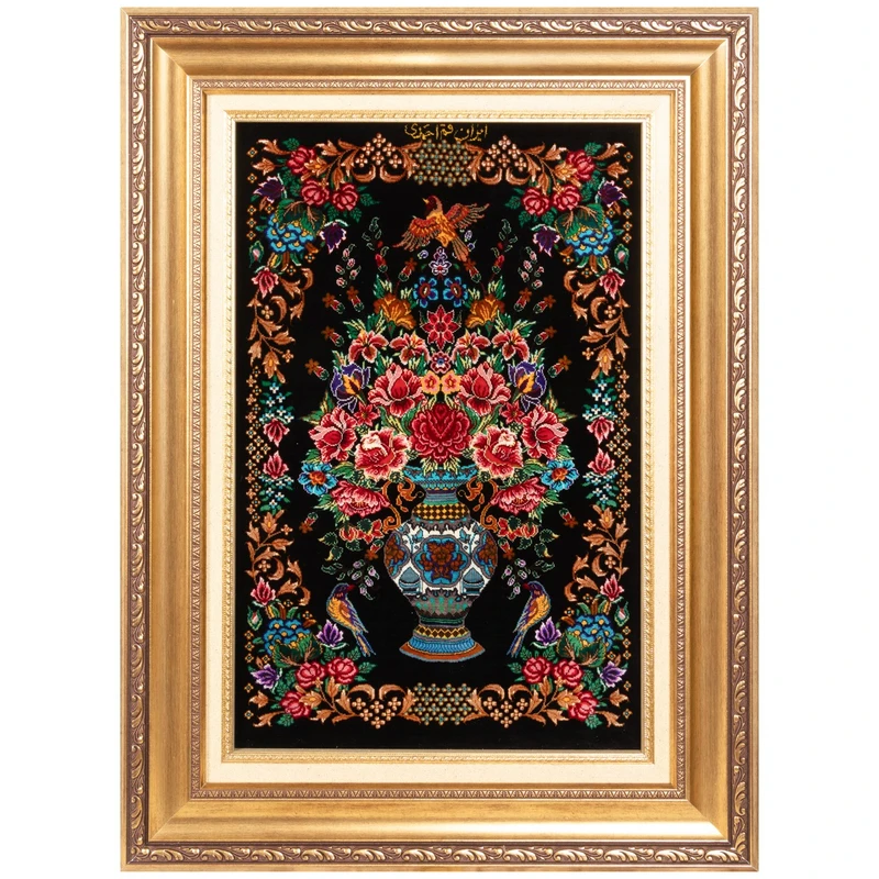 تابلو فرش دستباف سی پرشیا طرح گلدانی کد 904197