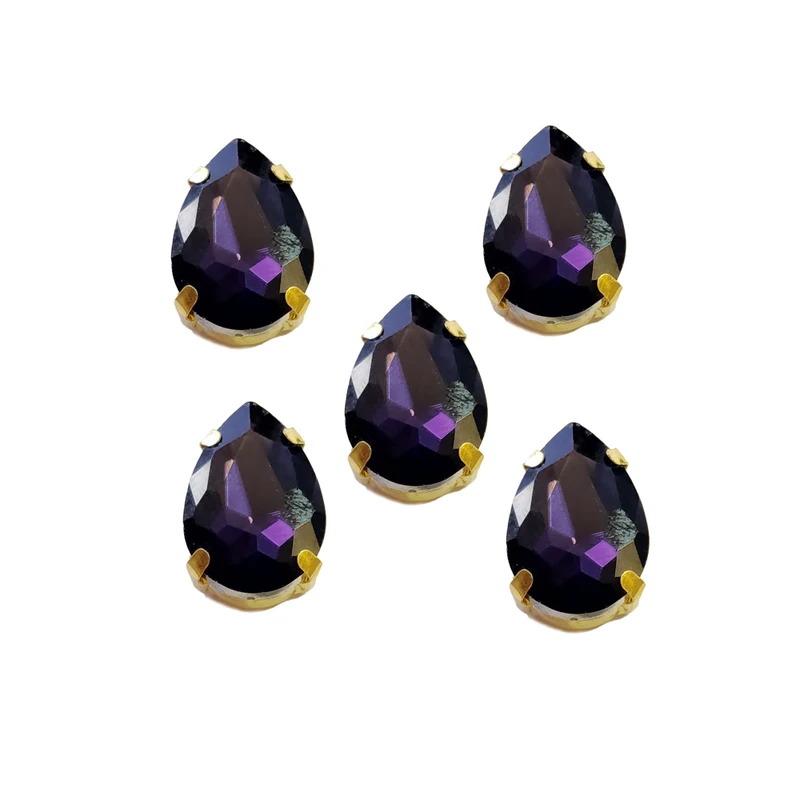 نگین مدل سنگ جواهردوزی اشکی کد 014  بسته 5 عددی