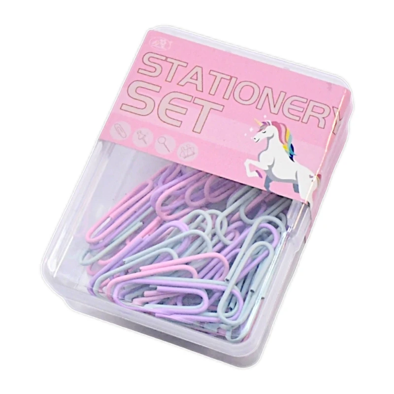 گیره کاغذ مدل پاستلی کد 8406 بسته 50 عددی