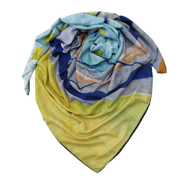 روسری زنانه مدل نخ ابریشم دست دوز کد Z_159_2