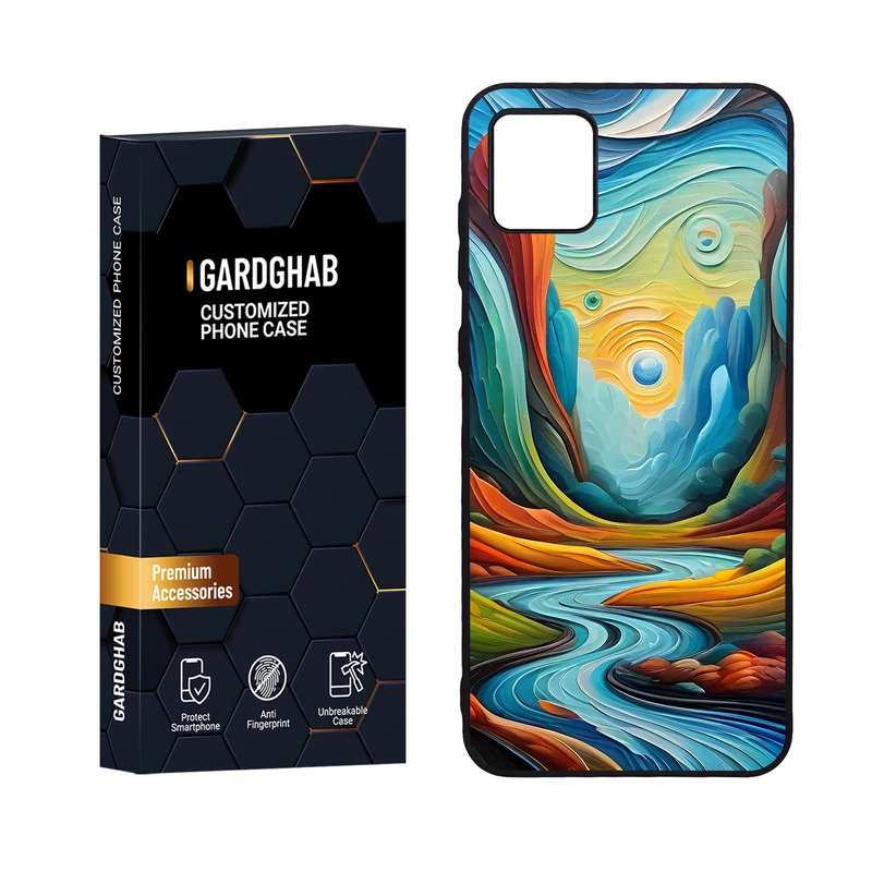 کاور گارد قاب مدل دورژله ای هنری مناسب برای گوشی موبایل سامسونگ Galaxy A04 4G