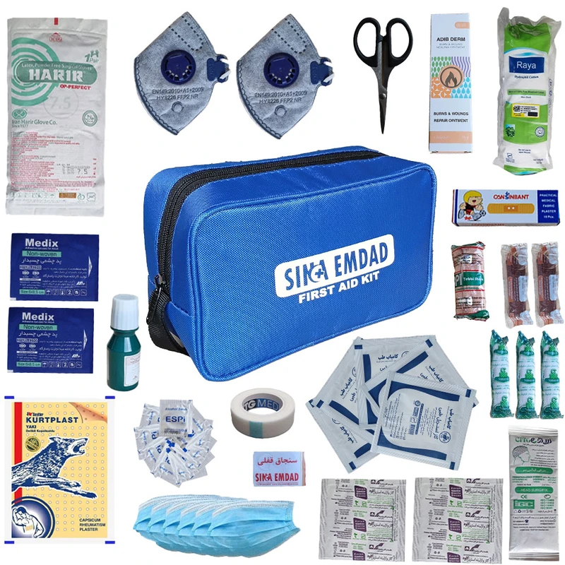 کیف کمک های اولیه سینا امداد مدل A002 مجموعه 52 عددی