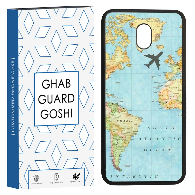 کاور قاب گارد گوشی طرح نقشه جهان کد TPU-057 مناسب برای گوشی موبایل شیائومی REDMI 8A