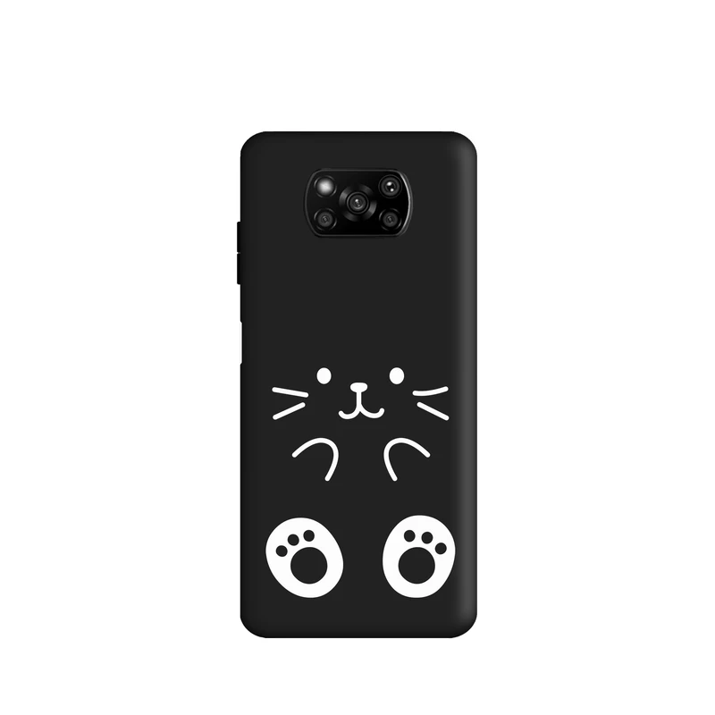 کاور طرح گربه مینیمال کیوت کد t2491 مناسب برای گوشی موبایل شیائومی Poco X3 / Poco X3 Pro / Poco X3 NFC