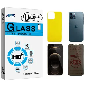 AFS Unique Privacy Screen Protector For apple 12 pro max With Back Protector