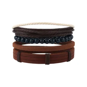 دستبند بافت مدل جیر کد B33 بسته 4 عددی