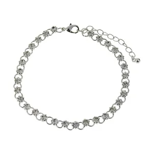 پابند زنانه مدل زنجیری طرح نگین کد 0096